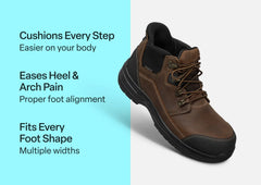 Graphite Hands-Free Work Boots - Brown