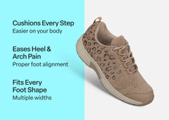 Coral - Beige Leopard