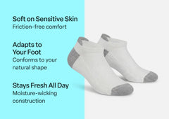 BioSoft Low Cut Sock - White
