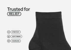 Compression Ankle Socks 20-30 mmHg - Black