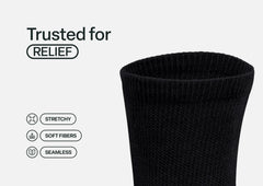 Padded Sole Diabetic Socks - Black