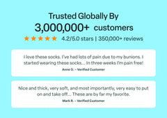 Extra Roomy Socks (Thick) - Black/Gray